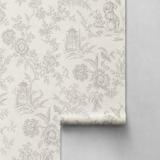 Colette Chinoiserie Gray Wallpaper