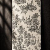 Chateau Toile Inkwell Wallpaper