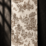 Chateau Toile Brown Wallpaper
