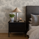 Chateau Toile Grey Wallpaper