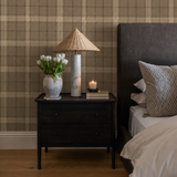 Tailor Cafe Plaid Wallpaper