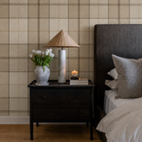 Altarinda Plaid Latte Wallpaper