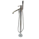 Concord Straight Freestanding Tub Faucet with Hand Shower