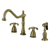 French Country Kitchen Faucet with Sprayer