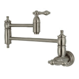 Restoration Wall Mount Pot Filler Faucet