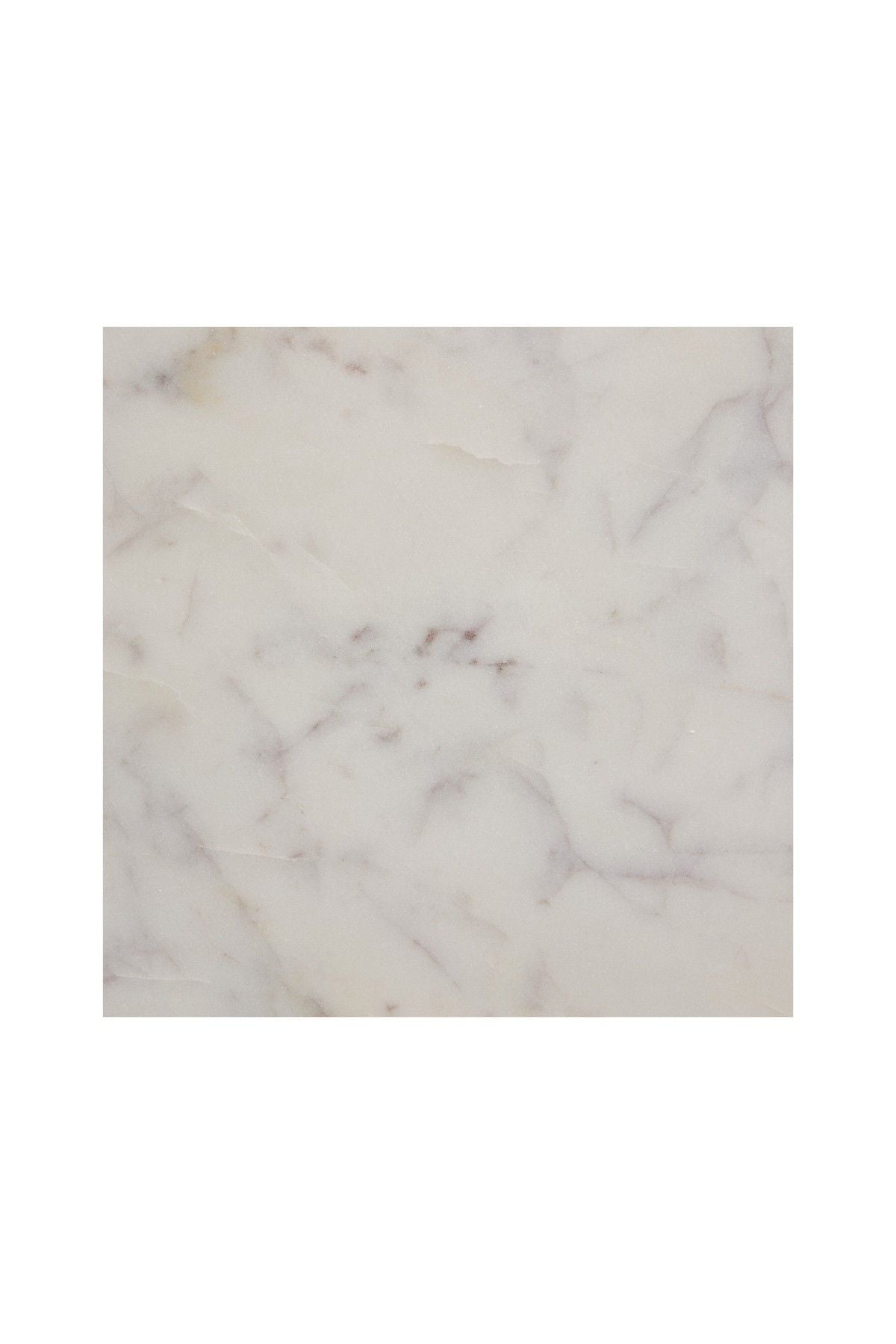 Marble tile with a light gray and white pattern on a white background