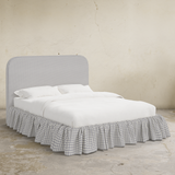 Mina Ruffle Platform Bed - California King