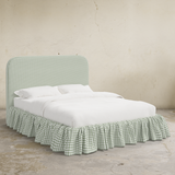 Mina Ruffle Platform Bed - California King