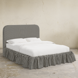 Mina Ruffle Platform Bed - California King