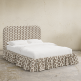 Mina Ruffle Platform Bed - California King