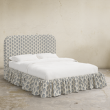 Mina Ruffle Platform Bed - California King