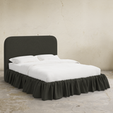 Mina Ruffle Platform Bed - California King