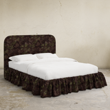 Mina Ruffle Platform Bed - California King
