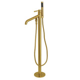 Concord Straight Freestanding Tub Faucet with Hand Shower