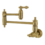 Restoration Wall Mount Pot Filler Faucet