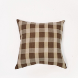 Olive Checkered Pillow - 22"x22"
