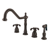 French Country Kitchen Faucet with Sprayer