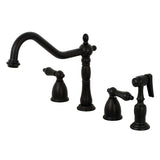 Heritage Widespread Kitchen Faucet with Sprayer