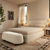 Jaine Boucle Large Ottoman