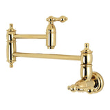 Restoration Wall Mount Pot Filler Faucet