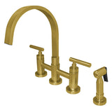 Manhattan Bridge Kitchen Faucet with Side Sprayer