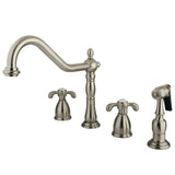 French Country Kitchen Faucet with Sprayer