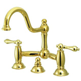 Restoration Bridge Bathroom Faucet with Lever Handles