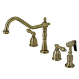 Heritage Widespread Kitchen Faucet with Sprayer