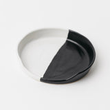 Dawson Spoon Rest - Matte Black/White - 4 inch