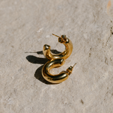 Ore Huggie Hoop - Gold
