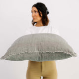 Fabiana Linen Pillow - Warm Grey - 24"x24"