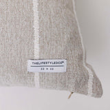 Jolie Textured Slub Stripe Pillow - 3 Sizes