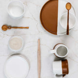 Waylon Hand Dipped Mug - Brown/White - 16 oz