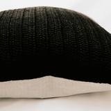 Maverick Pillow - Black - 22"x22"