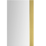 brass frame of the half moon mirror