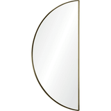 Half moon framed mirror